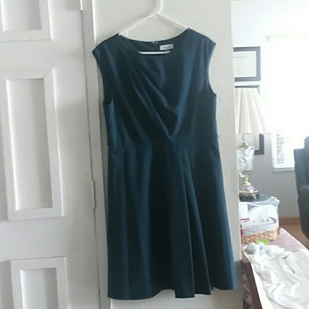 Gorgeous teal Calvin Klein dress